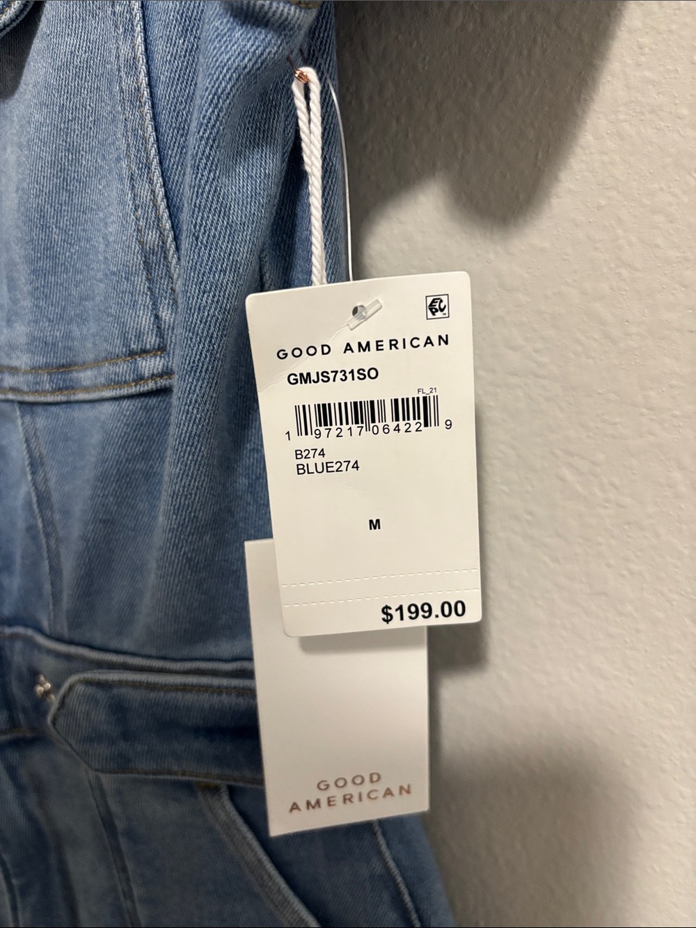 Good American Denim Jumpsuit- Size M - Picture 6 of 15
